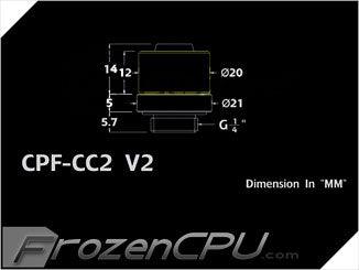 Bitspower G1/4 Thread 3/8" ID x 1/2" OD 60-Degree Dual Rotary Compression Fitting - Carbon Black (BP-CB60R2CPF-CC2V2) - Digital Outpost LLC