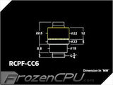 Bitspower G1/4 Thread 7/16" ID x 5/8" OD Rotary Compression Fitting - Silver (BP-RCPF-CC6) - Digital Outpost LLC