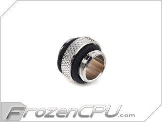 Bitspower Mini Dual G1/4" Male / Male Low Profile Fitting - Silver (BP-WTP-C42) - Digital Outpost LLC