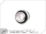 Bitspower Mini Dual G1/4" Male / Male Low Profile Fitting - Silver (BP-WTP-C42) - Digital Outpost LLC