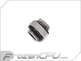 Bitspower Mini Dual G1/4" Male / Male Low Profile Fitting - Silver (BP-WTP-C42) - Digital Outpost LLC