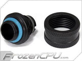 XSPC G1/4" to 7/16" ID, 5/8" OD Compression Fitting V2 for Soft Tubing, Matte Black - Digital Outpost LLC