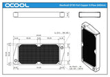 Alphacool NexXxoS ST30 Full Copper X-Flow 240mm Radiator