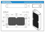 Alphacool NexXxoS XT45 Full Copper X-Flow 240mm Radiator