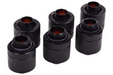 Alphacool HF 13/10MM Compression Fitting G1/4 - Deep Black Sixpack