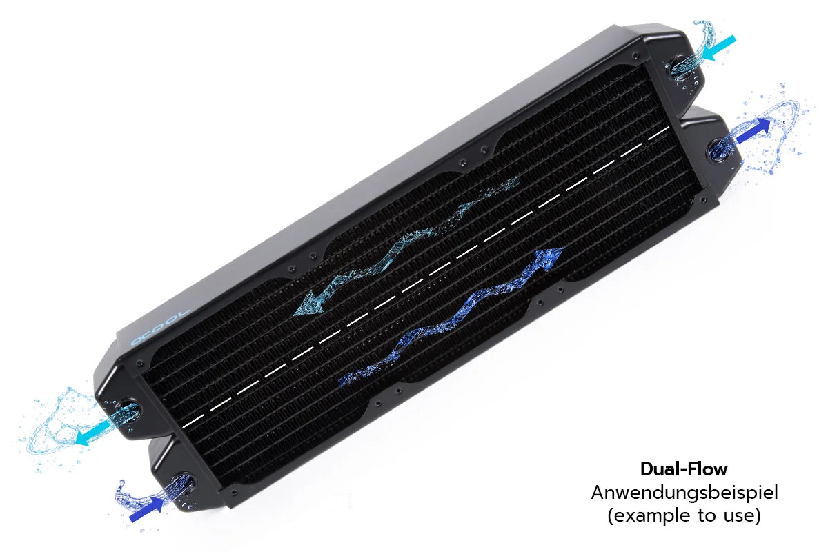 Alphacool NexXxoS XT45 Full Copper Dual-Flow 360mm Radiator