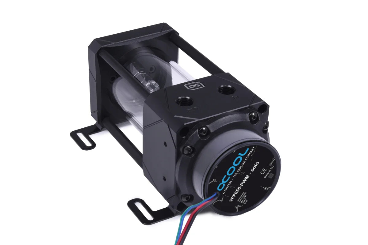 Alphacool Eisbecher Aurora D5 Acetal/Glass - 150mm with D5 VPP655 PWM Pump