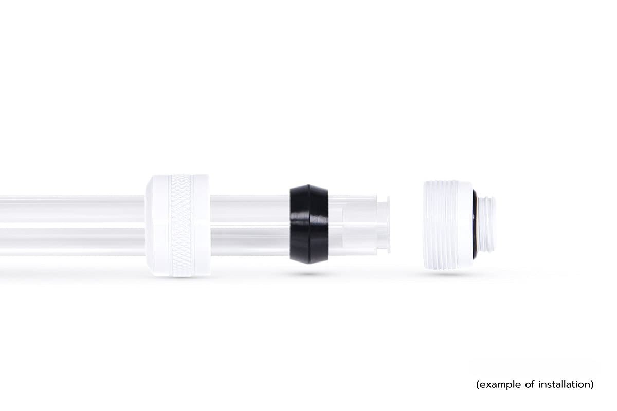 Alphacool White HardTube Fitting - 12 Pack