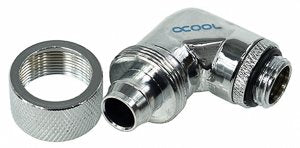 Alphacool 90° Compression Fitting - Chrome Cooler