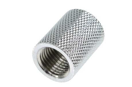 Alphacool 22mm Female Extender Fitting - Chrome, 4-Pack