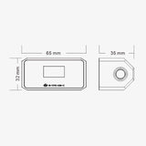 Bykski Digital Flow Meter with Temperature Display