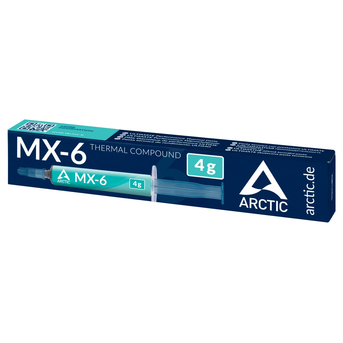 Arctic MX-6 Thermal Paste for CPU/GPU, Long-Lasting