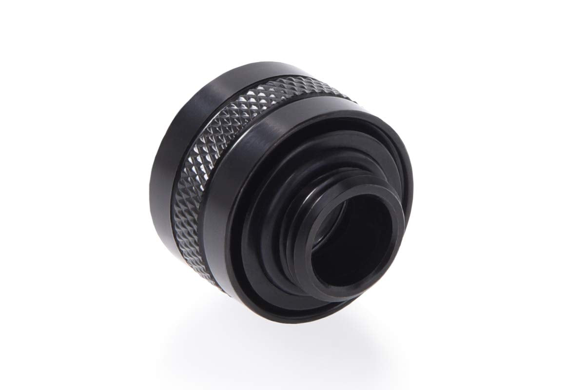 Alphacool HardTube Fitting, 13mm OD, Black, 12-Pack