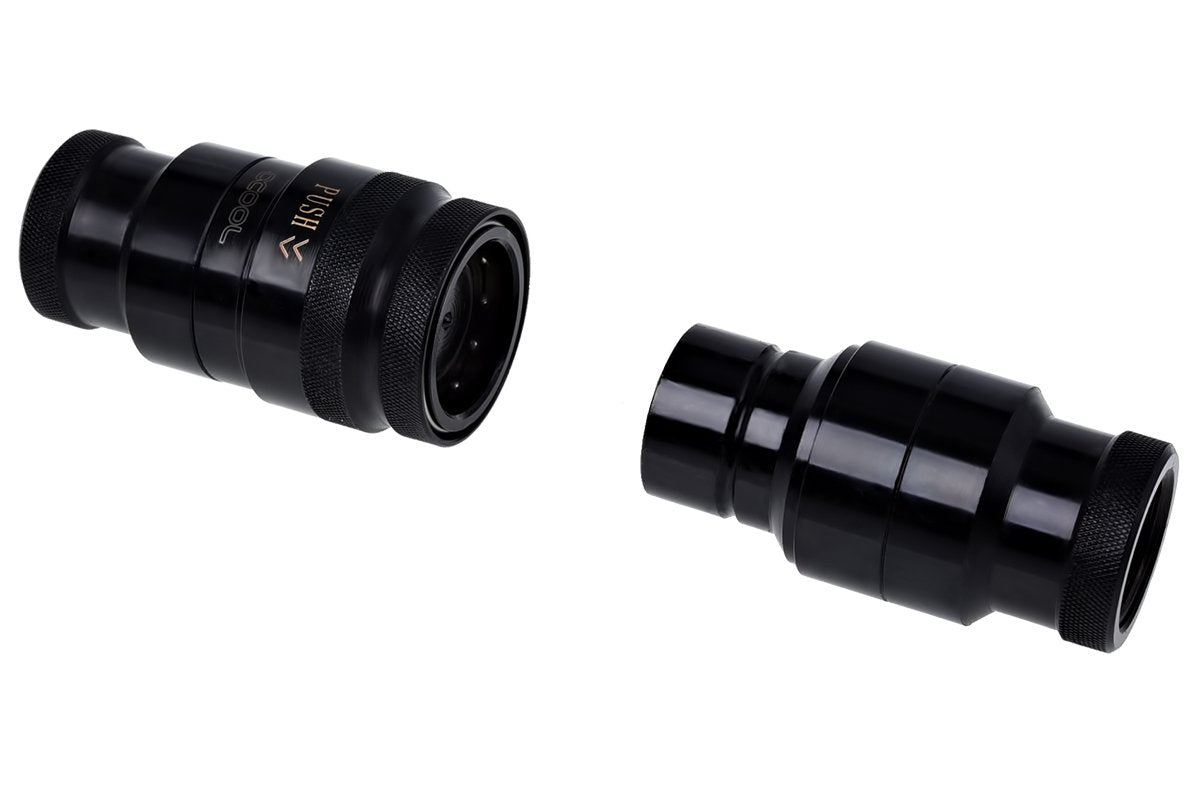 Alphacool Quick Release Connector Kit - Black Fittings