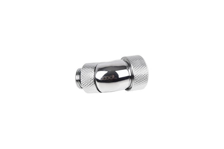 Alphacool 13mm Compression Fitting - 45° Rotatable - Chrome