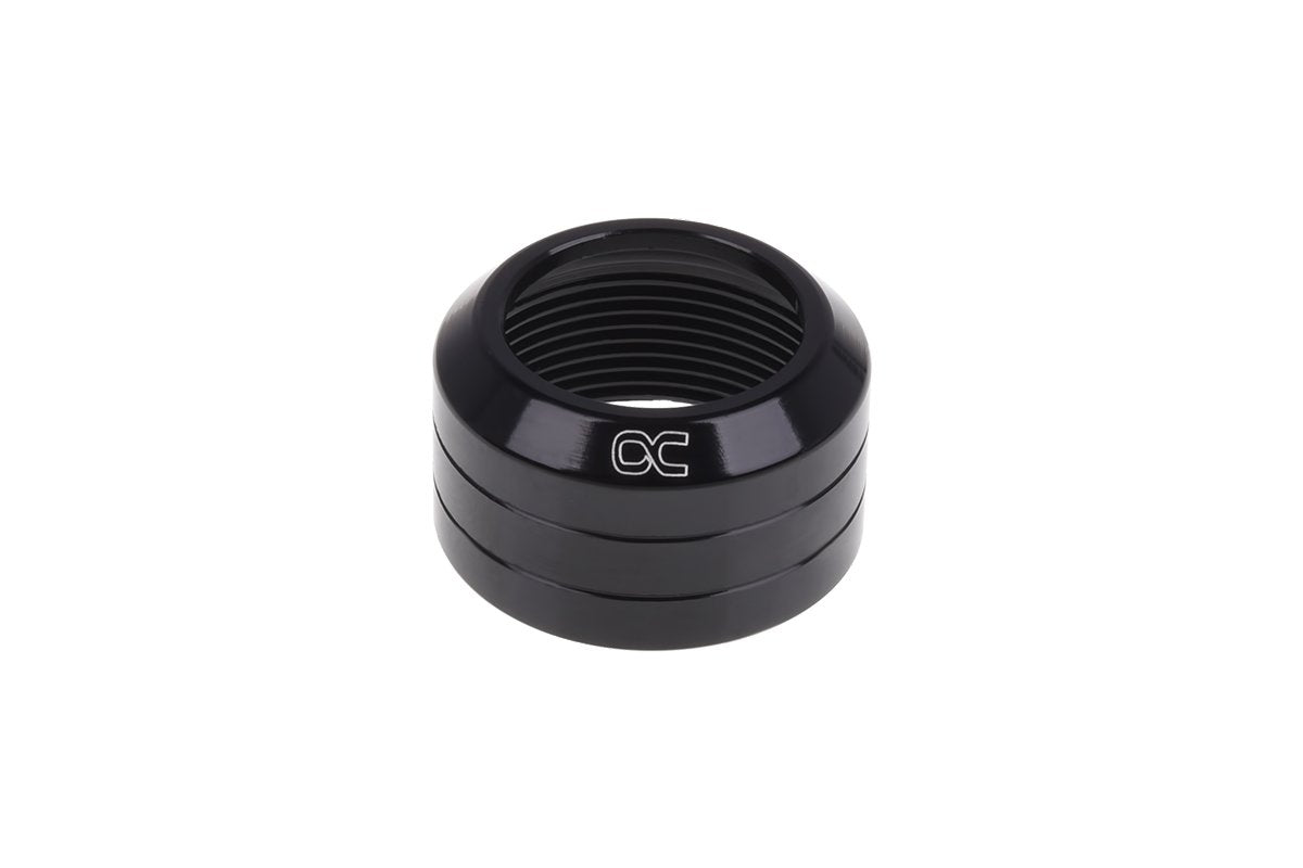 Alphacool 16mm HardTube Union Nut Pack - Black Fittings