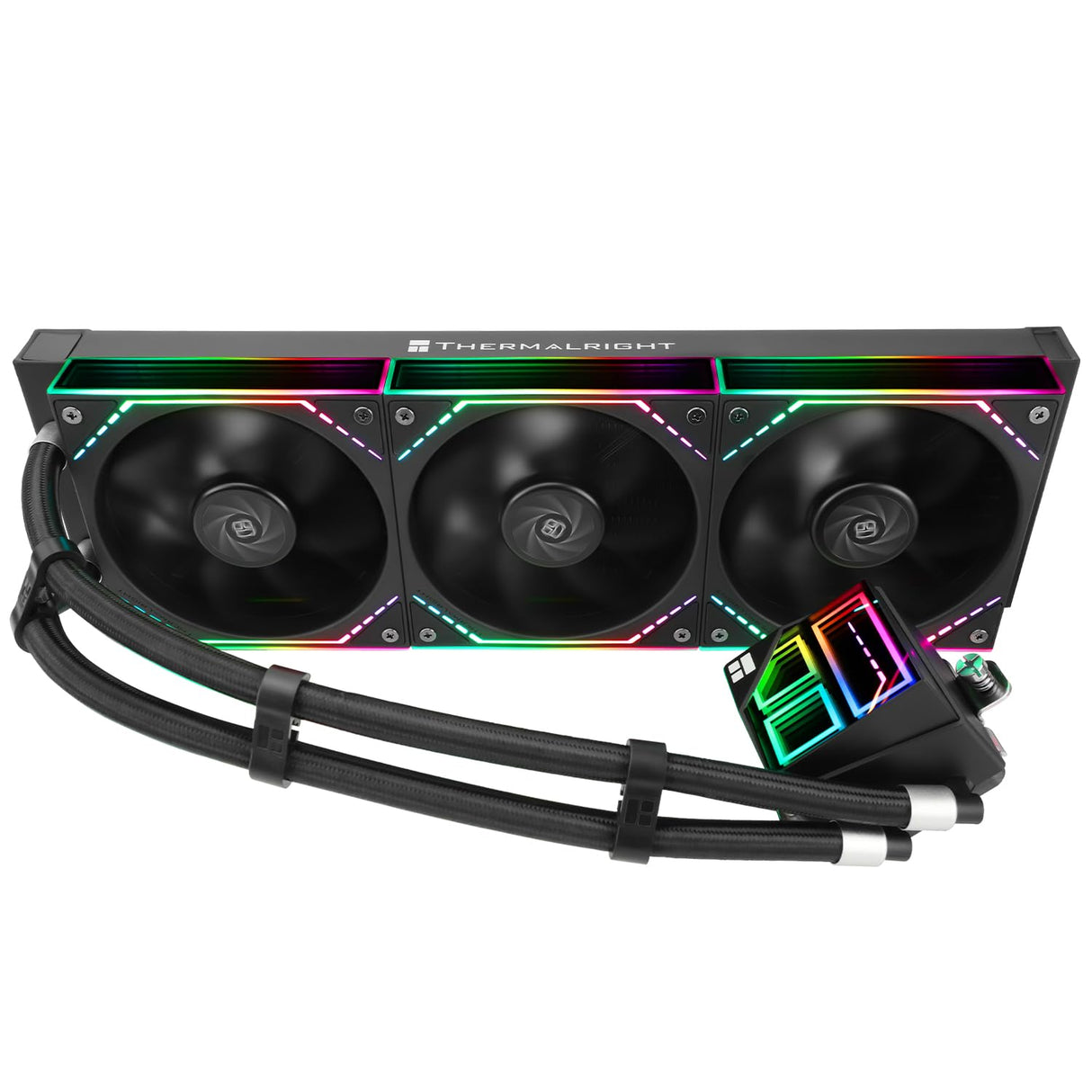 Thermalright Frozen Infinity 360 CPU Water Cooler with Triple 124mm Mirror Fans for Intel/AMD, 360mm Radiator