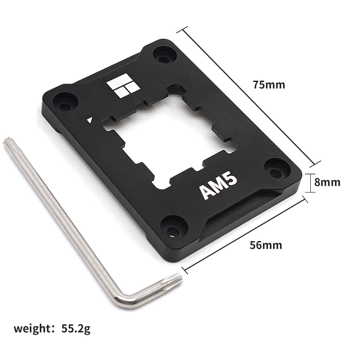 Thermalright AM5 CPU Contact Frame V2 with Secure Frame Kit for Anti-Bending Protection - Black