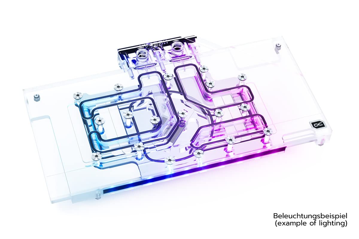 Alphacool 11966 Eisblock Aurora Acryl GPX-A RX 6700XT Gaming X with Backplate