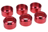 Alphacool HardTube Nut Pack - Red Fittings