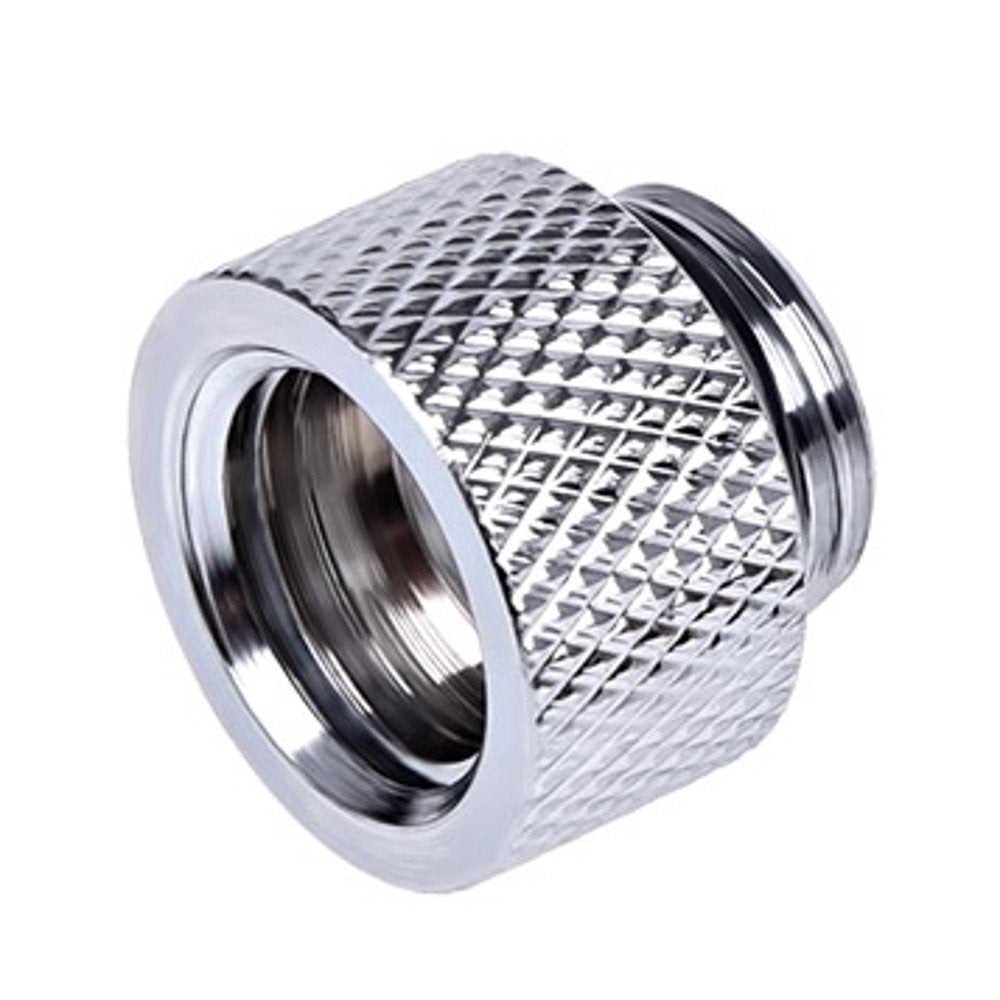 Alphacool 10mm Chrome Extender Fitting, 4-Pack