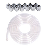 Alphacool Clear Flexible Tubing & Compression Fittings Bundle, Chrome