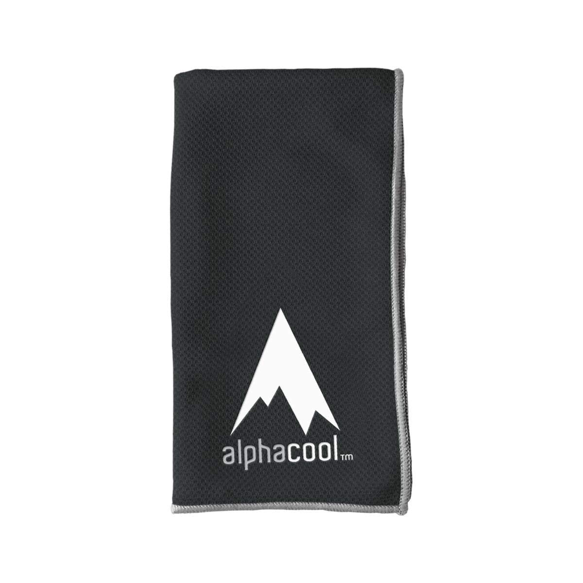 AlphaCool Mesh Instant Cooling Towel for Neck and Face, Cold Towel for Hot Weather, Sports, Gym, Camping, Travel Charcoal Grey