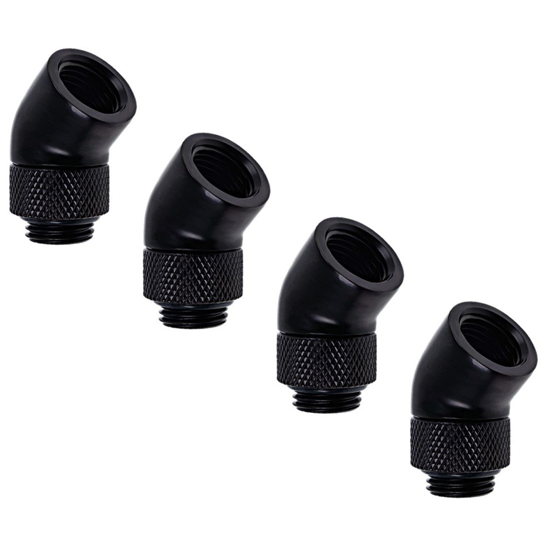 Alphacool 45 Deg Rotary Extender, Black