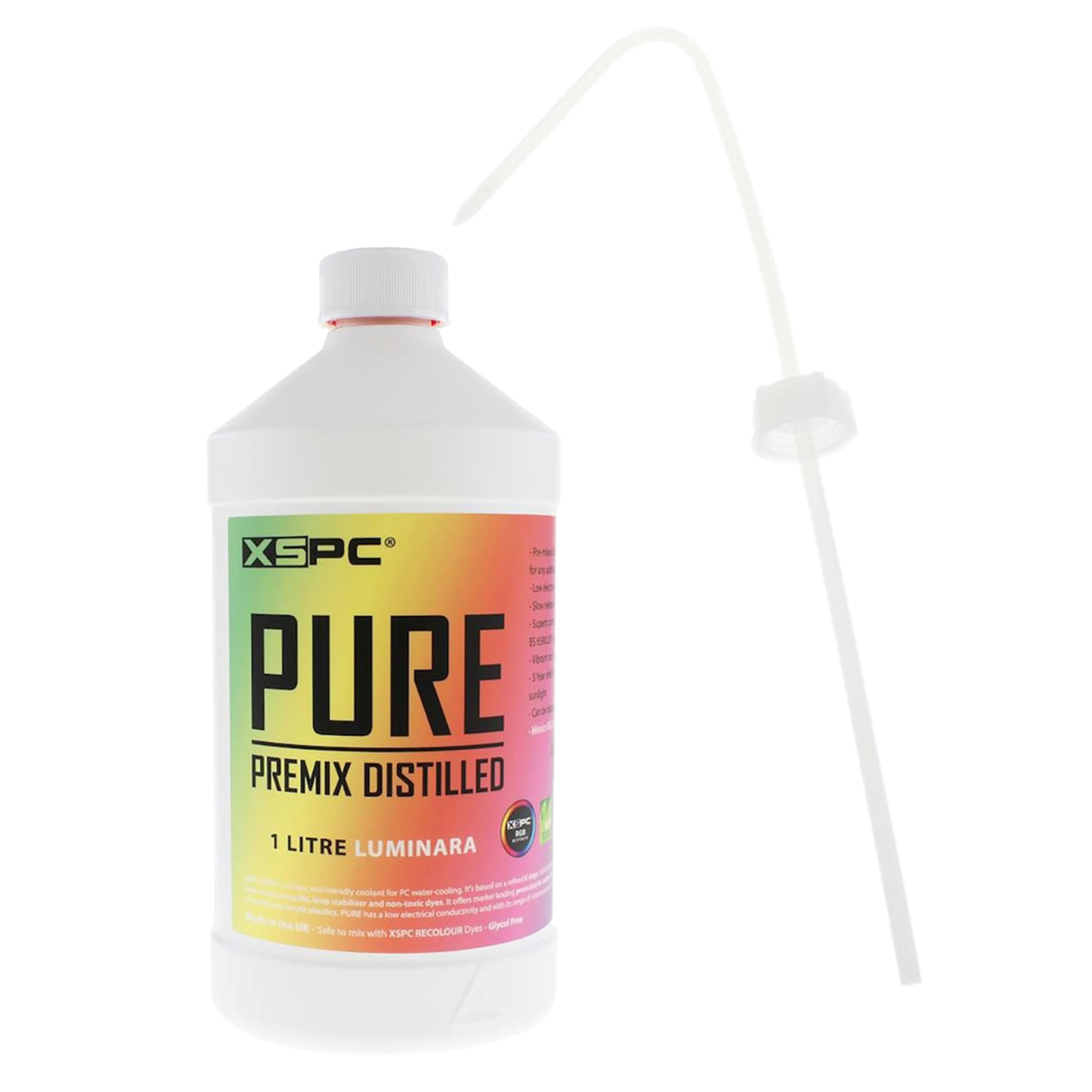 XSPC Pure Distilled Coolant 1000mL with Filling Cap Bundle