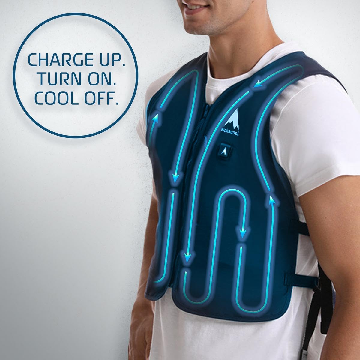 AlphaCool Cooling Vest - Rechargeable Ice Pack