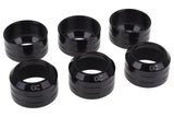 Alphacool 16mm HardTube Union Nut Pack - Black Fittings