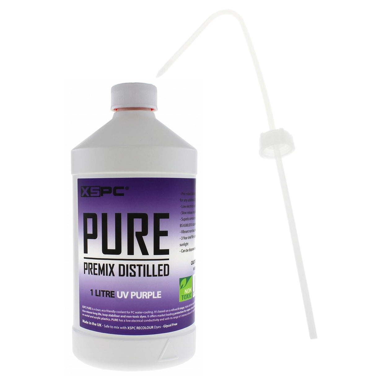 XSPC Distilled Coolant Bundle - UV Purple