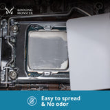 Kooling Monster KOLD-01 High-Performance Silicone Thermal Paste for CPU Cooling, Best Choice for Easy Spreading, Includes Gloves & Cleaning Wipes (1.4ml/3.6g)