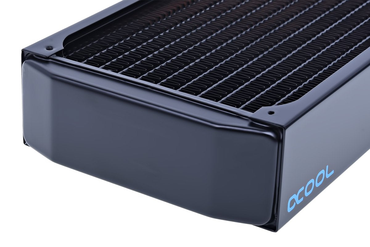 Alphacool 80mm Copper Radiator with Single Fan - Black