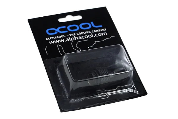 Alphacool HF  45° Angle Adapter Rotatable - G1/4 M/F - Deep Black