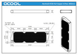 Alphacool 360mm Copper X-Flow Radiator