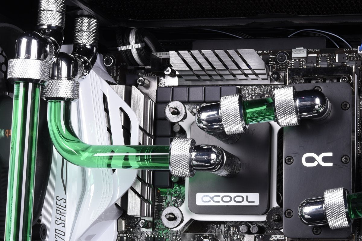 Alphacool 16mm Chrome Compression Fitting - HardTube Cooling