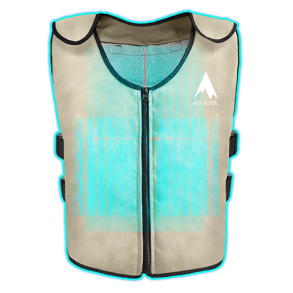 Alphacool Cooling Vest with Ice Packs - Khaki