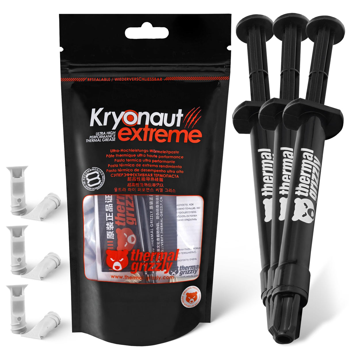 Thermal Grizzly Kryonaut Extreme - High-Performance 3 Pack Thermal Paste for Overclocking CPU/GPU/PS4/PS5/Xbox