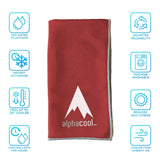 AlphaCool Cooling Towel - Red