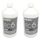 XSPC EC6 PC Coolant, High Performance, White, 1000mL - 2 Pack