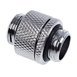 Alphacool Eiszapfen G1/4" Male to Male 10mm Extender Fitting, Rotary, Chrome, 4-Pack