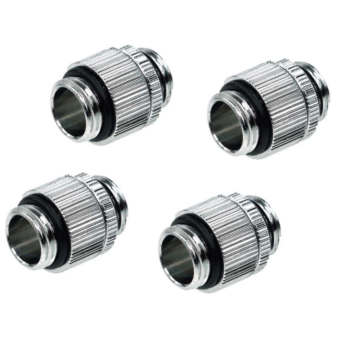 Alphacool Chrome Rotary Fitting, Pack of 4