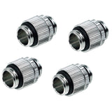 Alphacool Chrome Rotary Fitting, Pack of 4