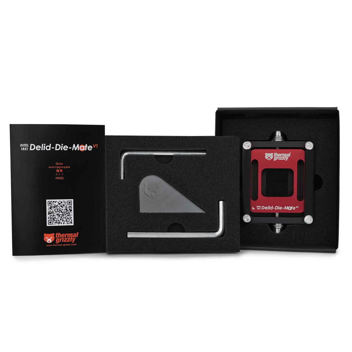 Thermal Grizzly Intel 1851 Delid-Die-Mate V1 - Premium Tool for Safe and Effective Heat Spreader Removal on Intel LGA 1851 CPUs