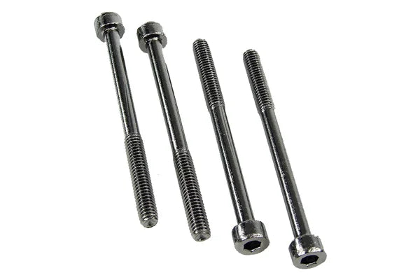 Radiator Screw DIN 912 M4 x 50mm Hexagon Socket Black Nickel (4pcs)