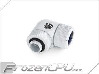 Bitspower Deluxe White Advanced Rotary G1/4" 90-Degree Multi-Link Adapter For OD 14MM (BP-DWE90RMLA14) - Digital Outpost LLC