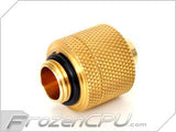 Bitspower G1/4 Thread 3/8" ID x 5/8" OD Compression Fitting - True Brass (BP-TBCPF-CC3) - Digital Outpost LLC