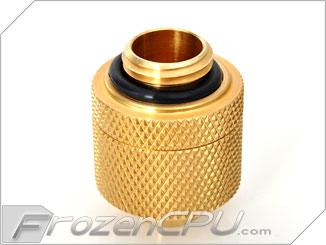 Bitspower G1/4 Thread 3/8" ID x 5/8" OD Compression Fitting - True Brass (BP-TBCPF-CC3) - Digital Outpost LLC