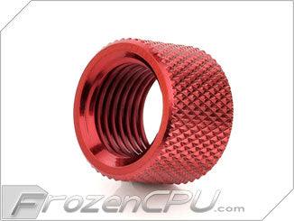 Bitspower G1/4 Thread Female / Female Connector Fitting - Deep Blood Red (BP-DBRWP-C03) - Digital Outpost LLC